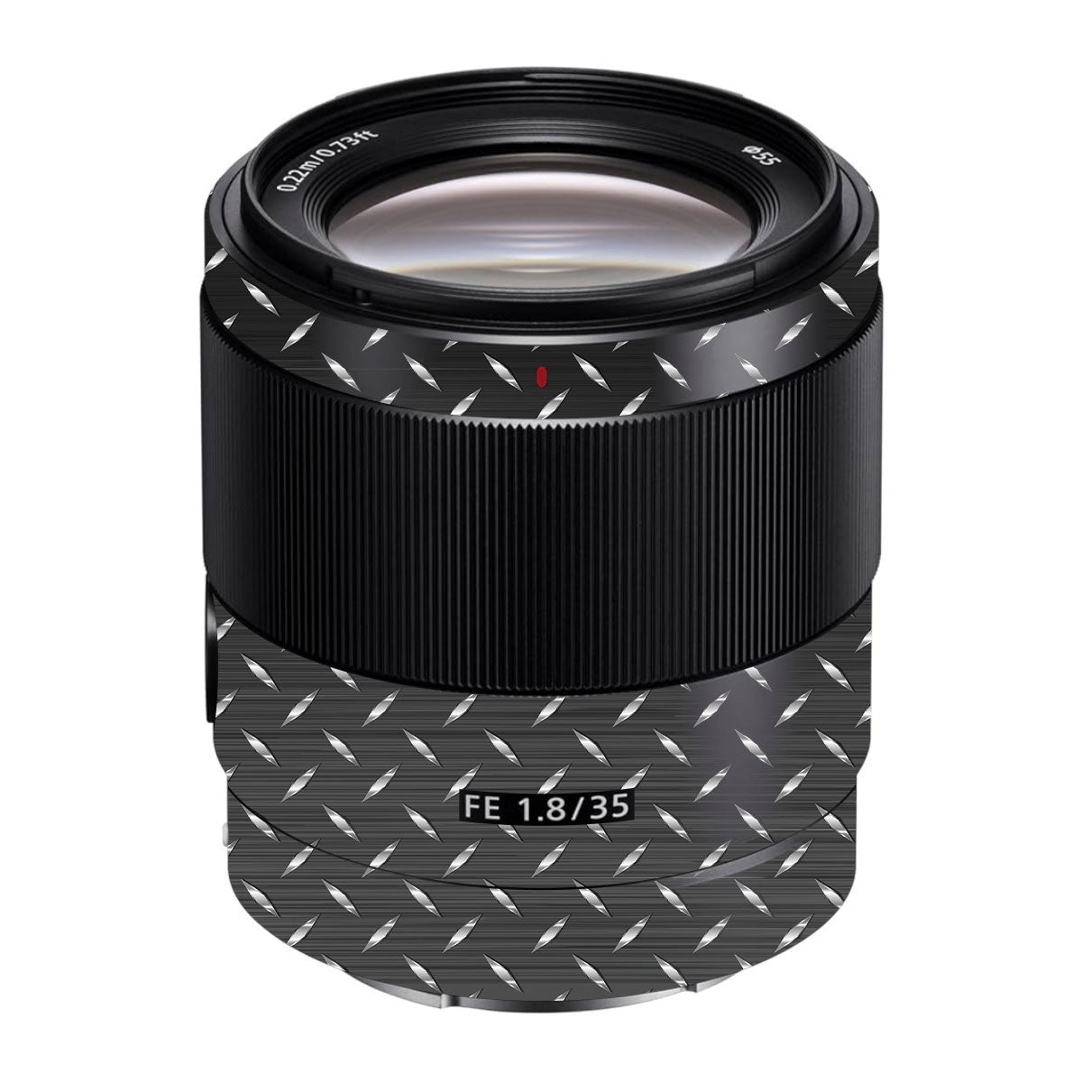 Textured Graphite Tread Sony FE 35mm F/1.8 Camera Lens Skin