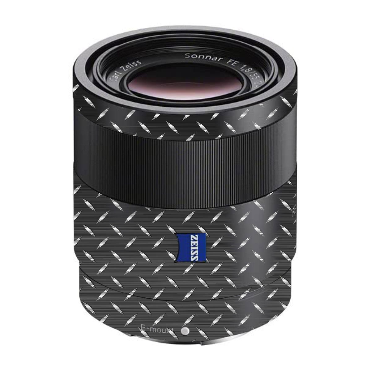 Textured Graphite Tread Sony FE 55mm F/1.8 ZA Camera Lens Skin
