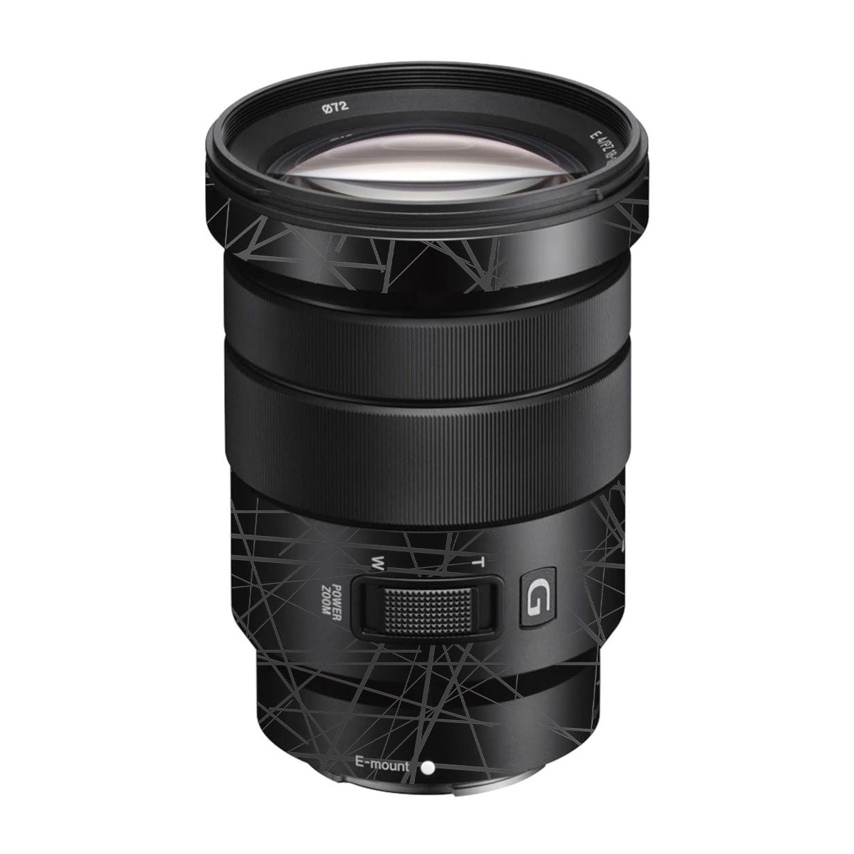Textured Matte Graphite Sony E 18-105mm F/4 Camera Lens Skin