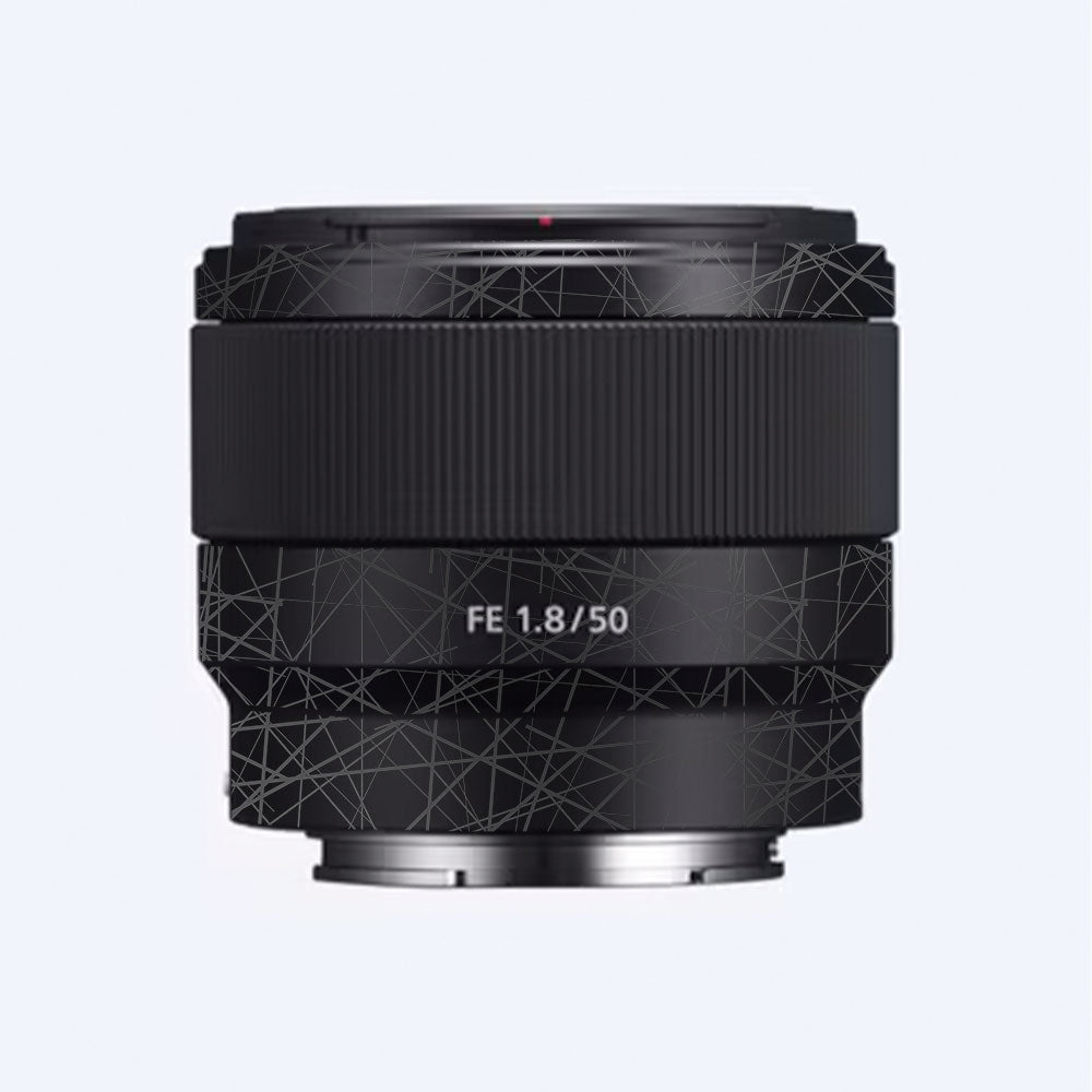 Textured Matte Graphite Sony FE 50mm f/1.8 Camera Lens Skin