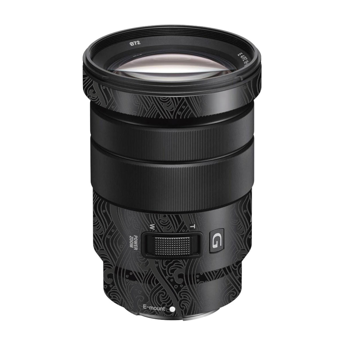 Textured Matte Charcoal Sony E 18-105mm F/4 Camera Lens Skin