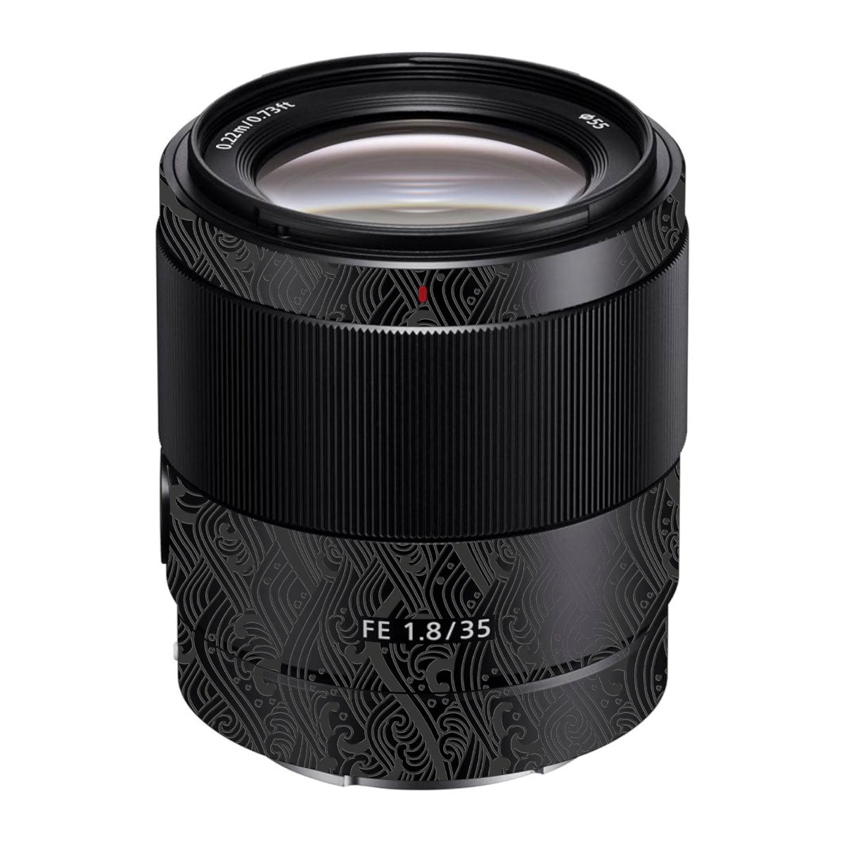 Textured Matte Charcoal Sony FE 35mm F/1.8 Camera Lens Skin