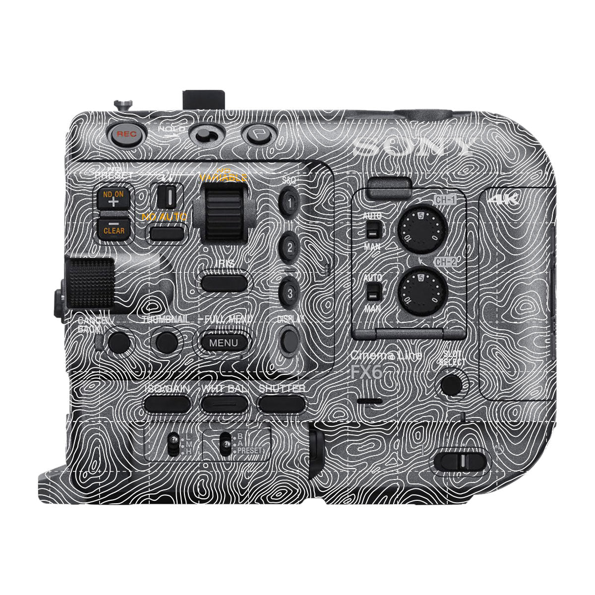 Textured Midnight Slate Sony FX6 Camera Skin