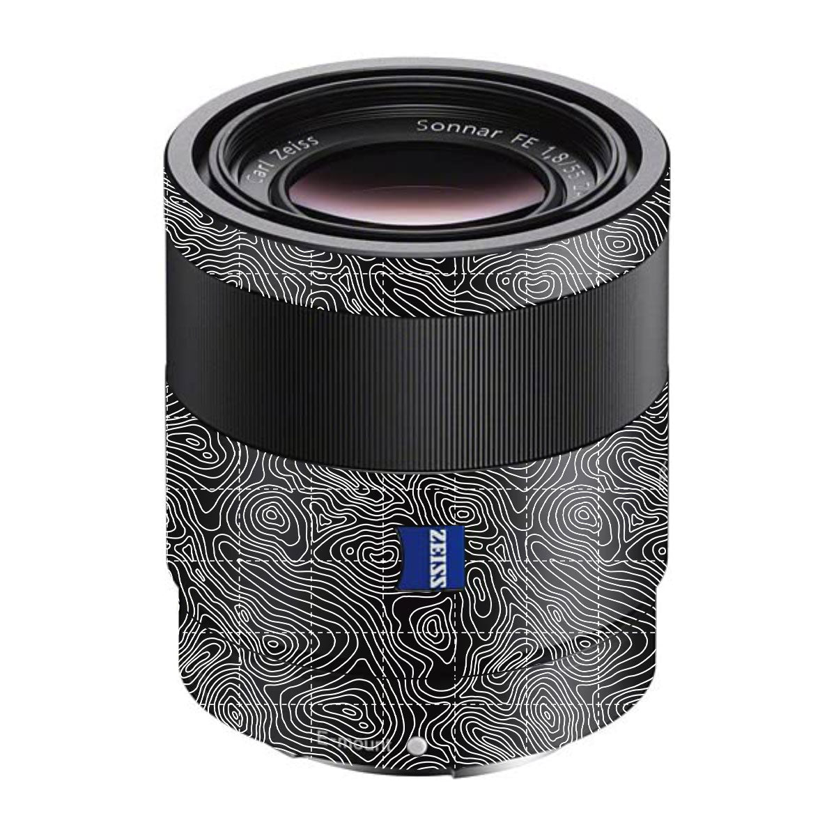 Textured Midnight Slate Sony FE 55mm F/1.8 ZA Camera Lens Skin