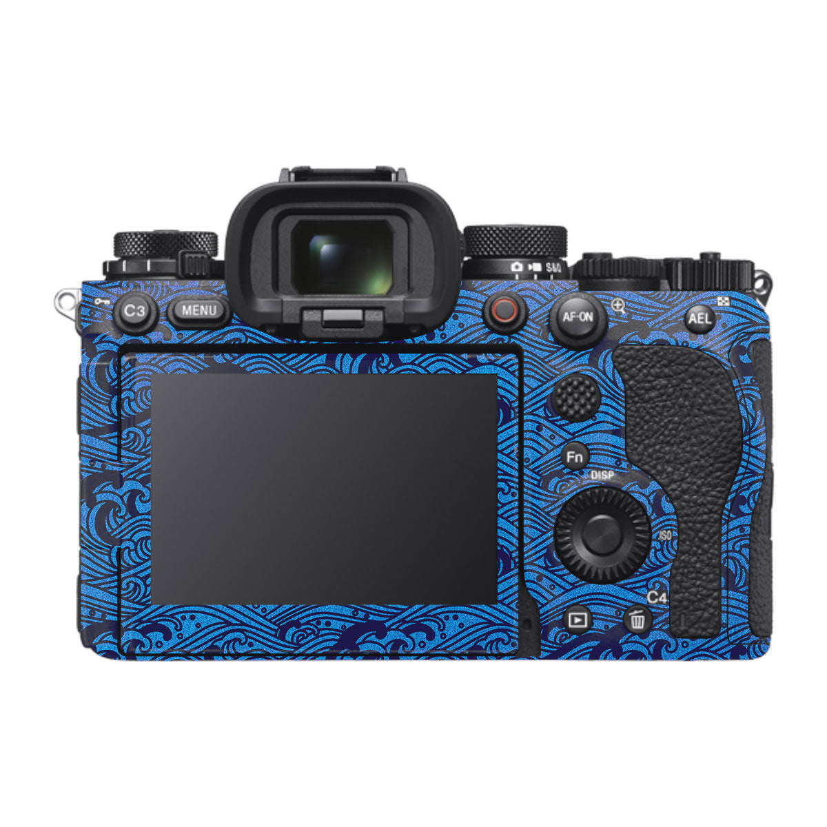 Textured Ocean Wave Blue Sony A1 Mark II Camera Skin