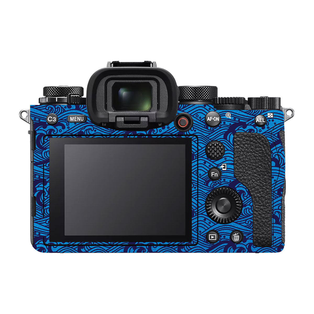 Textured Ocean Wave Blue Sony A1 Camera Skin