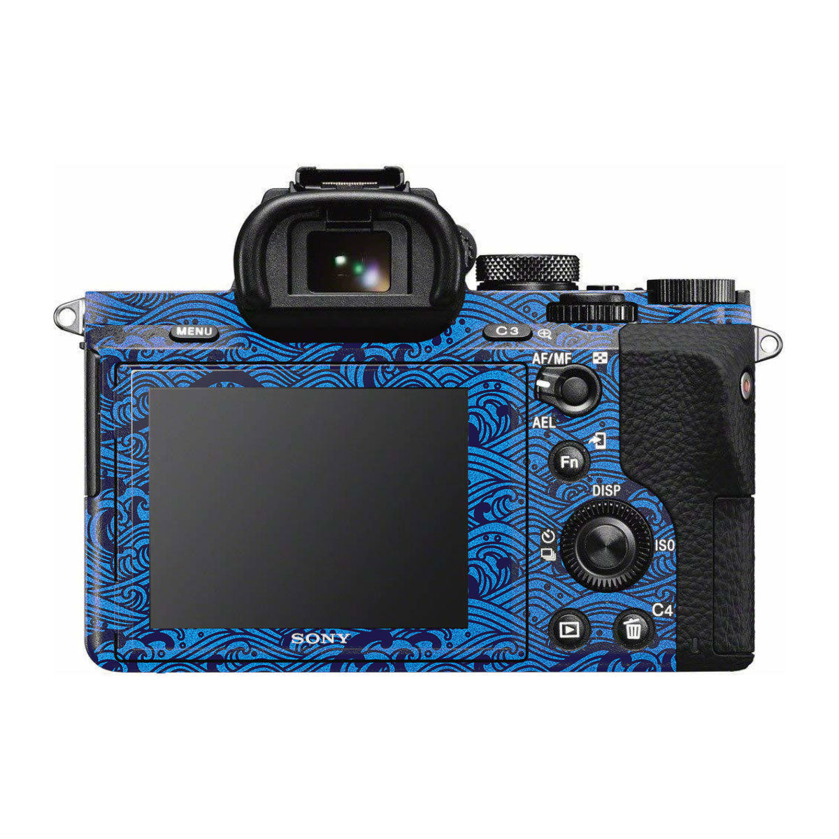 Textured Ocean Wave Blue Sony A7 II Camera Skin