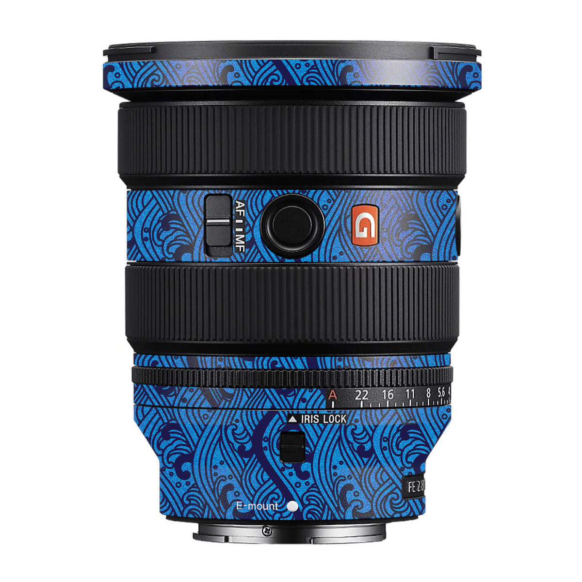 Textured Ocean Wave Blue Sony FE 16-35mm F/2.8 GM II Camera Lens Skin