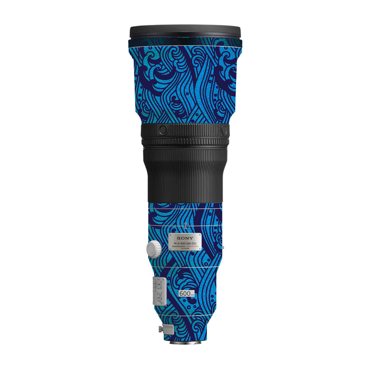 Textured Ocean Wave Blue Sony FE 600mm F/4 GM OSS Camera Lens Skin