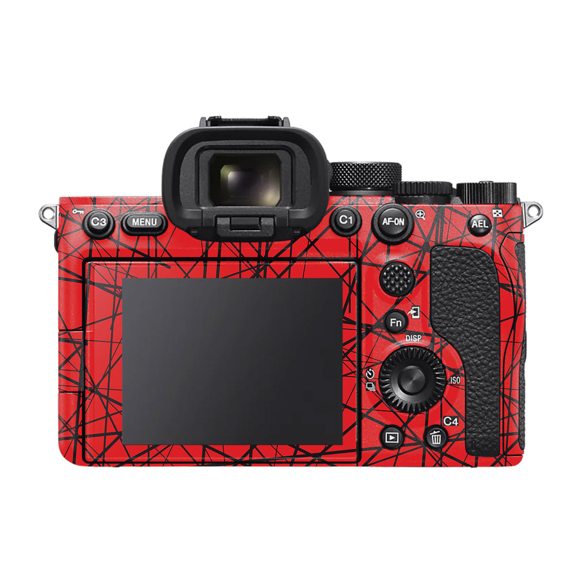 Textured Red Chaos Line Sony A7S II Camera Skins