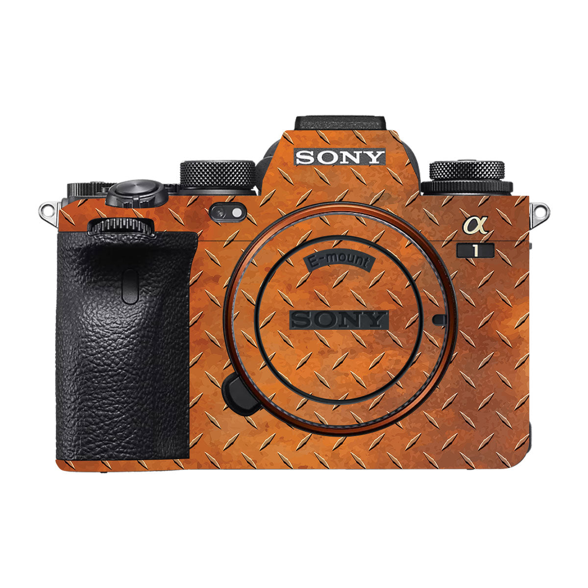 Textured Rust Forge Sony A1 Camera Skin
