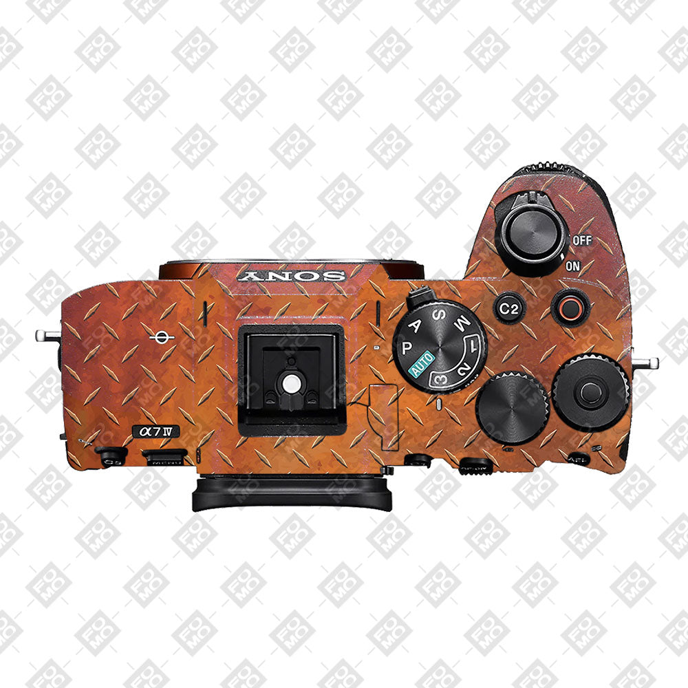 Textured Rust Forge Sony A7MIV Camera Skin