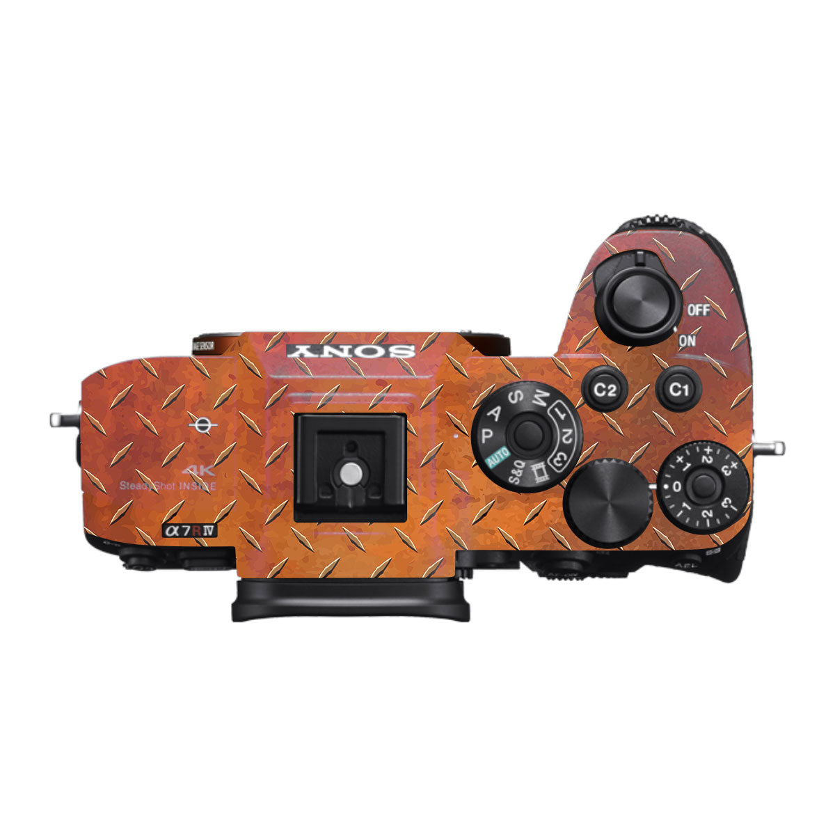 Textured Rust Forge Sony A7RV Camera Skin