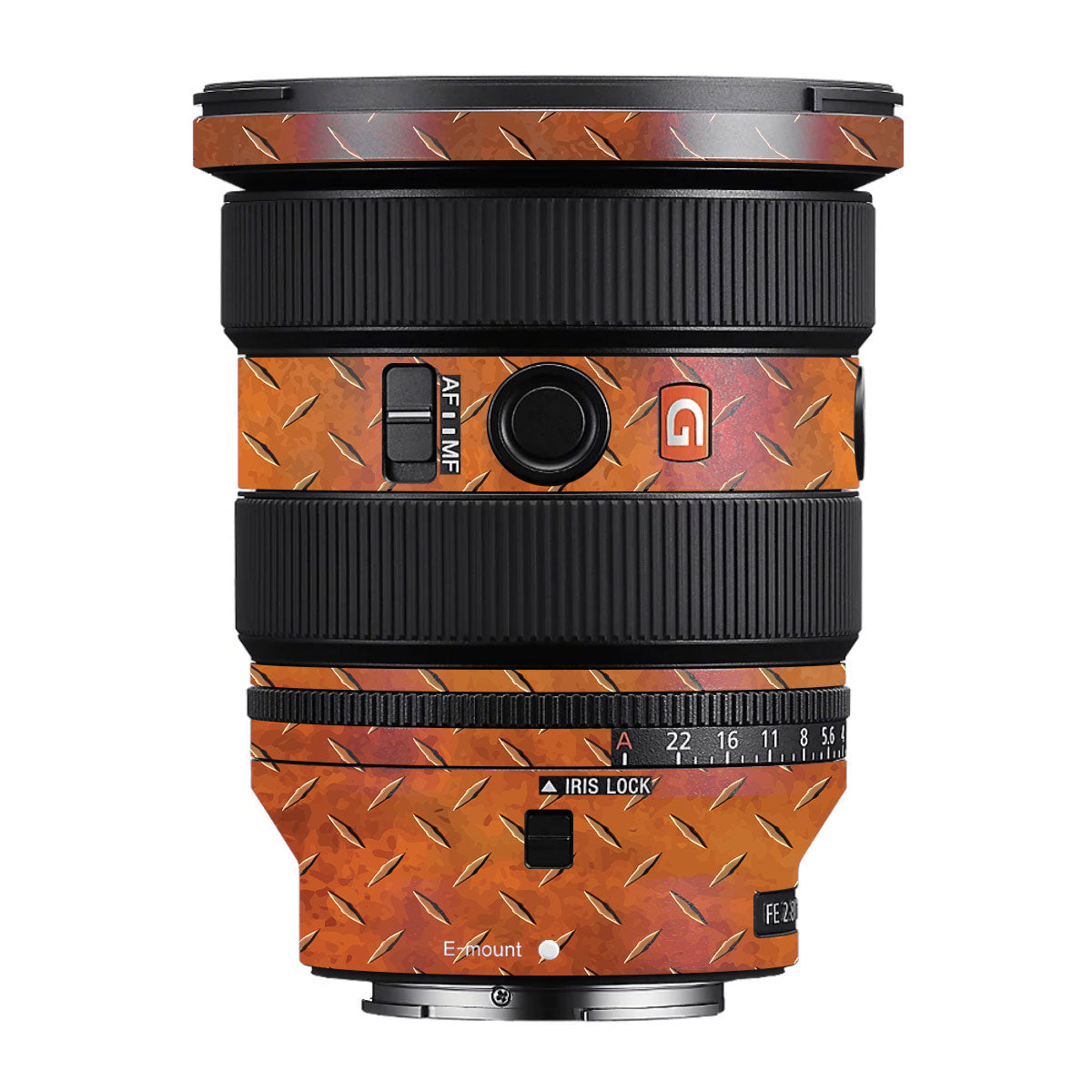 Textured Rust Forge Sony FE 16-35mm F/2.8 GM II Camera Lens Skin