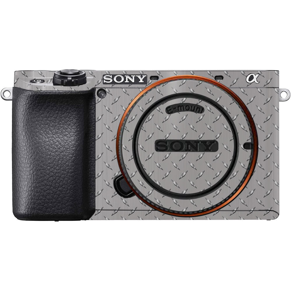Textured Silver Tread Sony A6100 Camera Skin