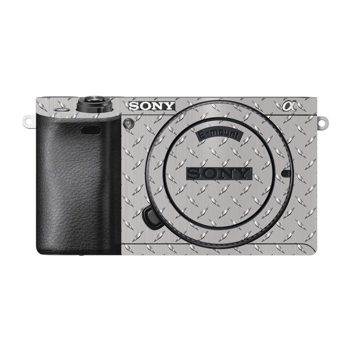 Textured Silver Tread Sony A6500 Camera Skins