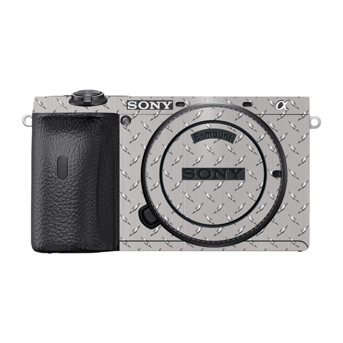 Textured Silver Tread Sony A6700 Camera Skin