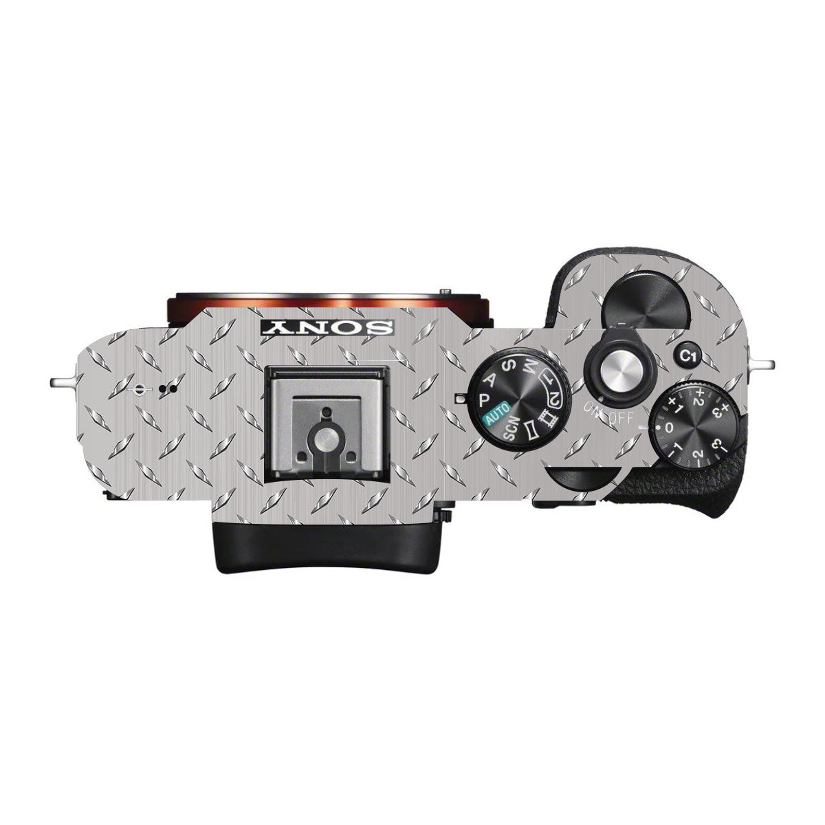 Textured Silver Tread Sony A7 V Camera Skin