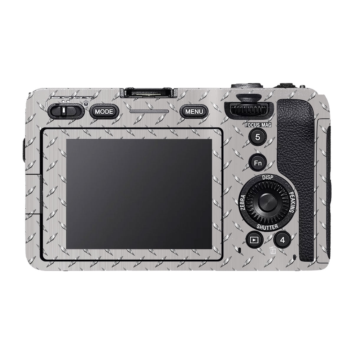 Textured Silver Tread Sony FX30 Camera Skin
