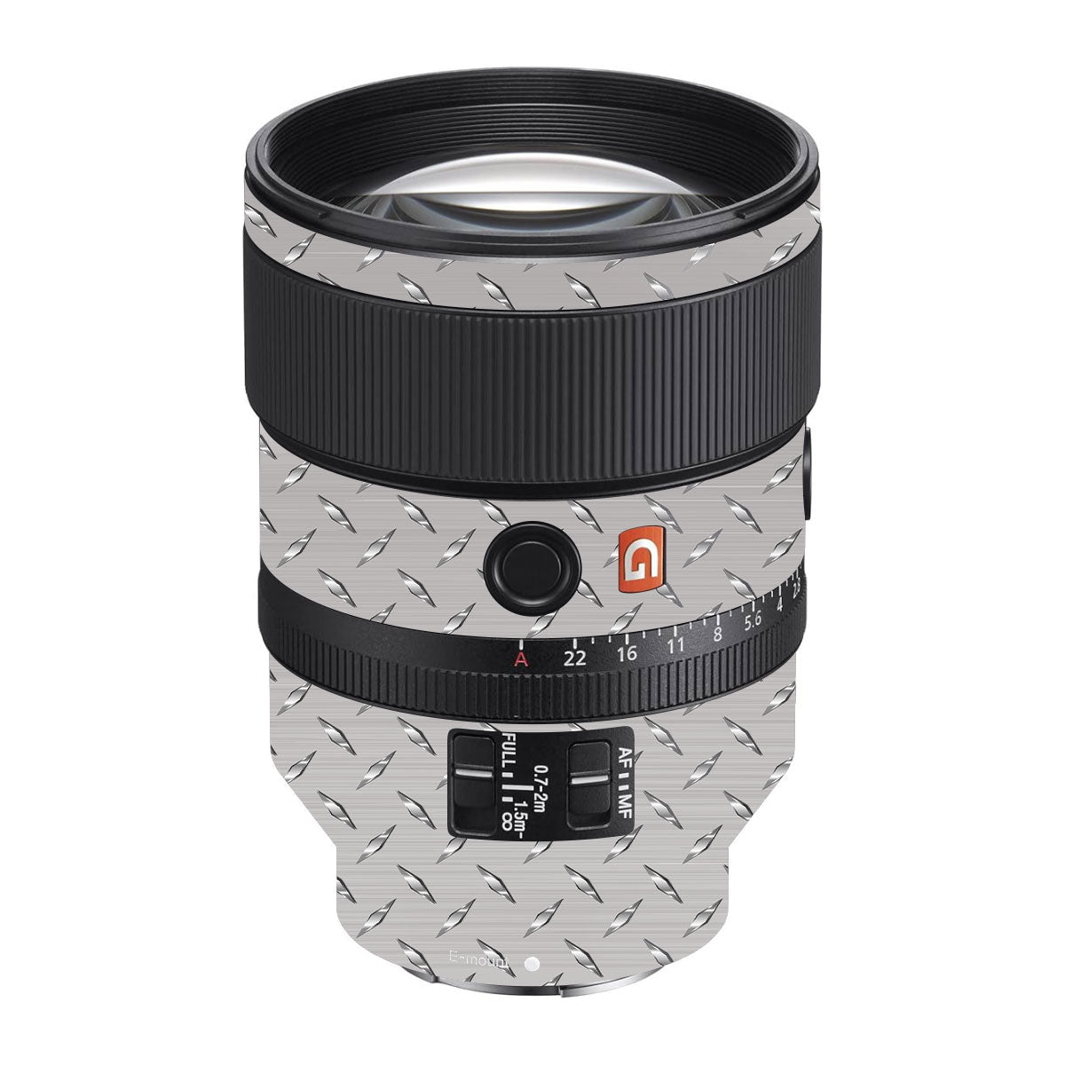 Textured Silver Tread Sony FE 135mm F/1.8 GM Camera Lens Skin