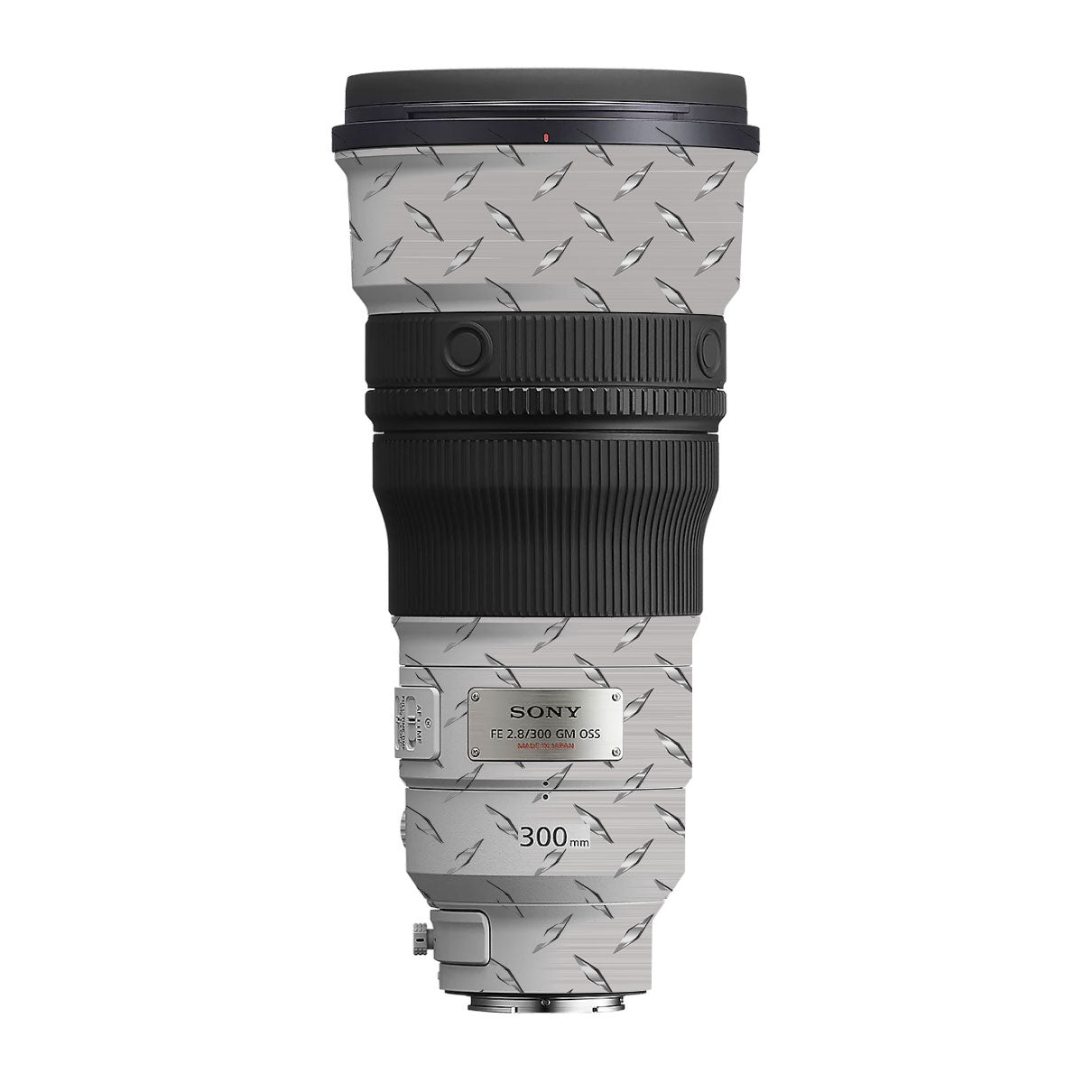 Textured Silver Tread Sony FE 300mm F/2.8 GM OSS Camera Lens Skin