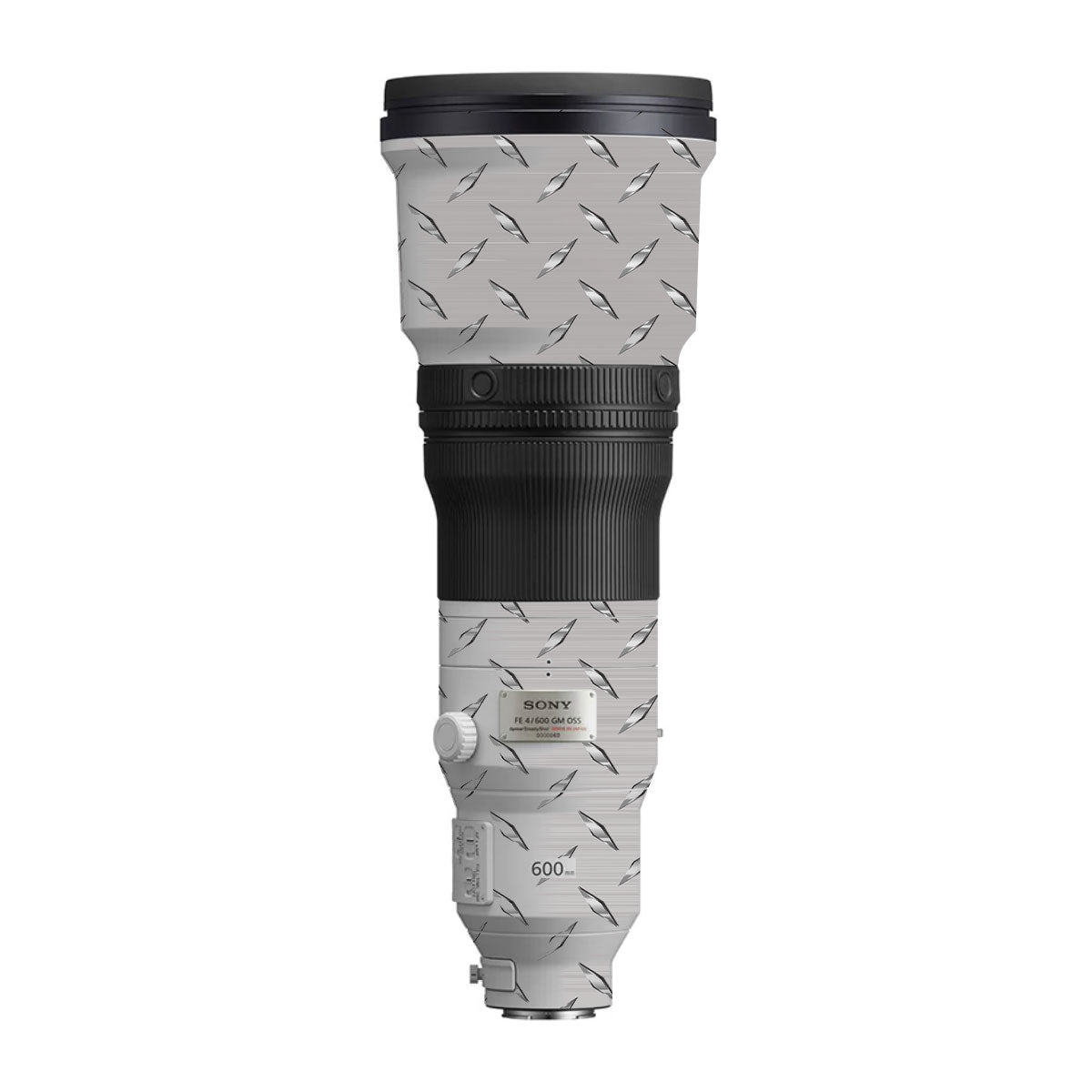 Textured Silver Tread Sony FE 600mm F/4 GM OSS Camera Lens Skin