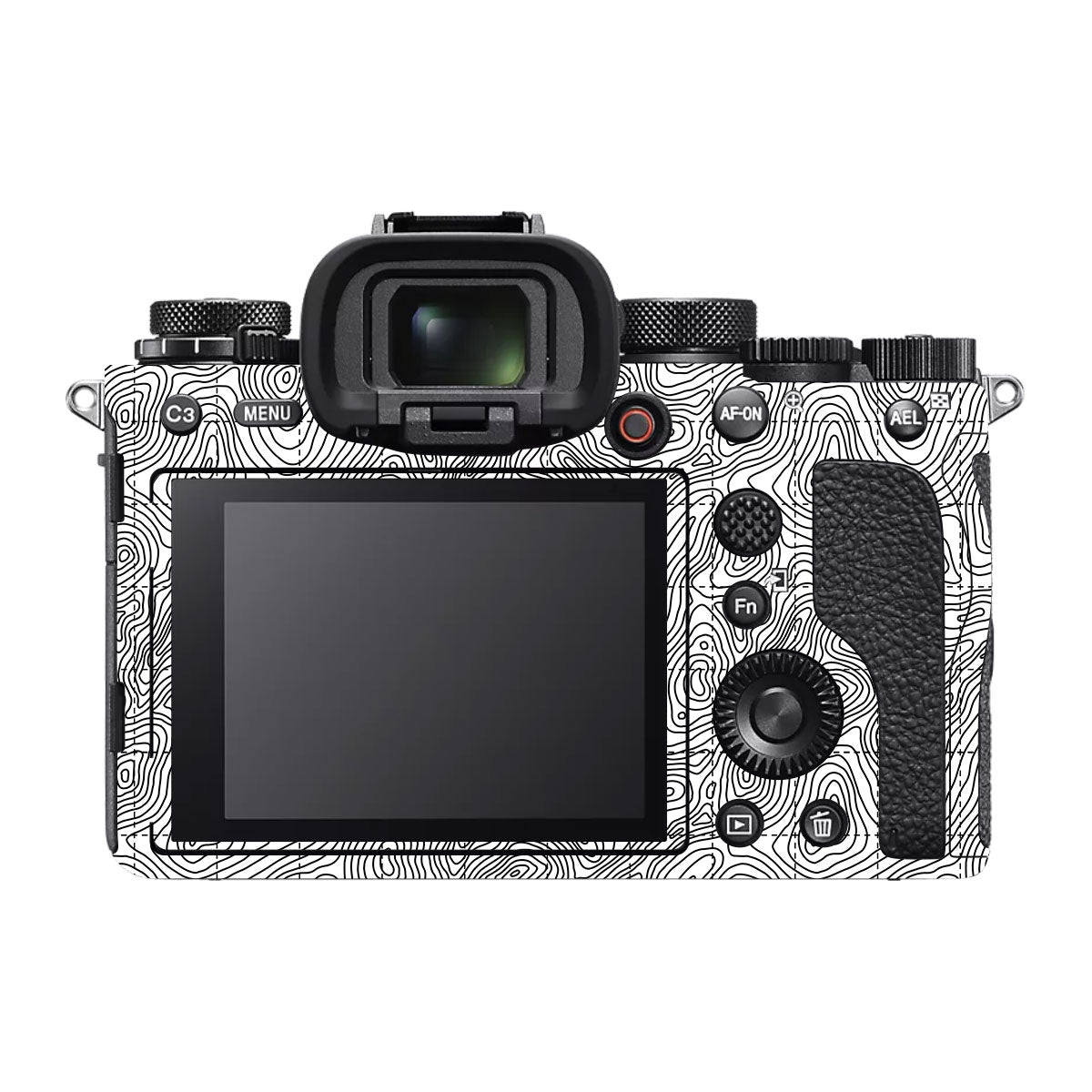 Textured Topo Flow Sony A1 Camera Skin