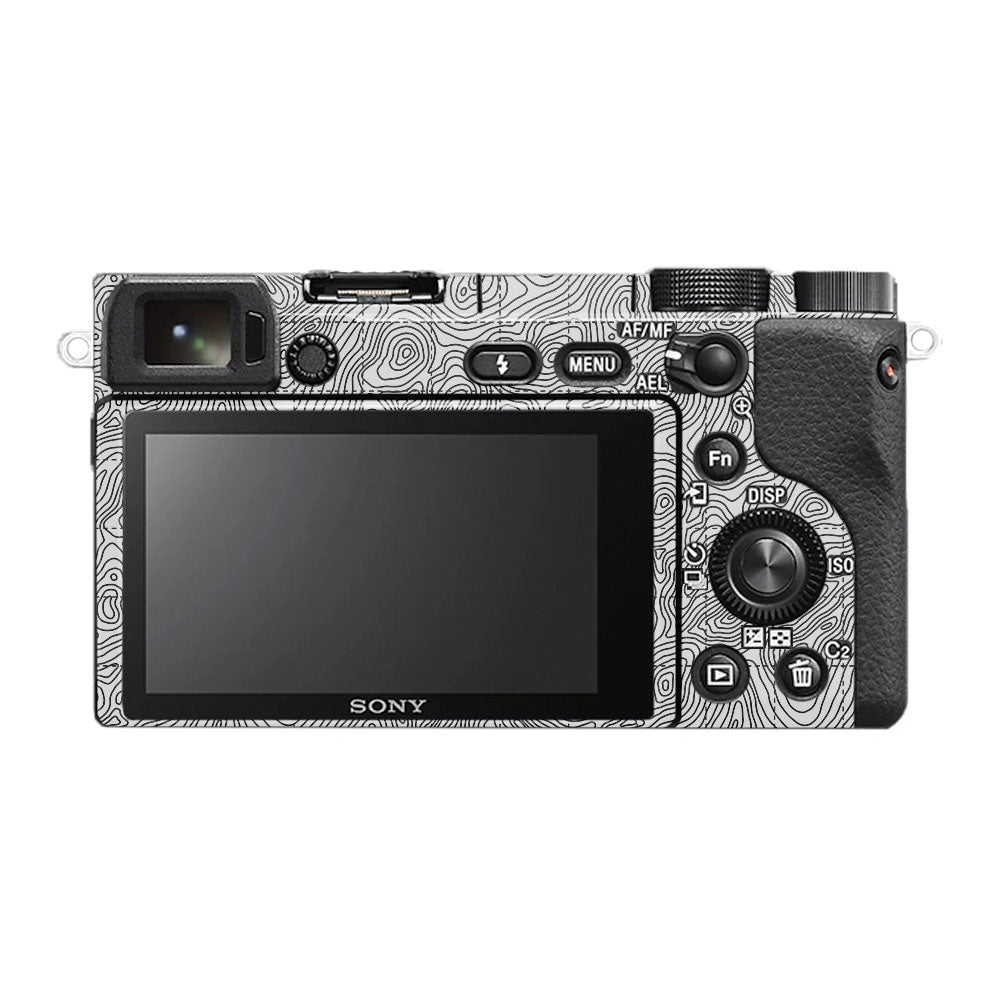 Textured Topo Flow Sony A6400 Camera Skin