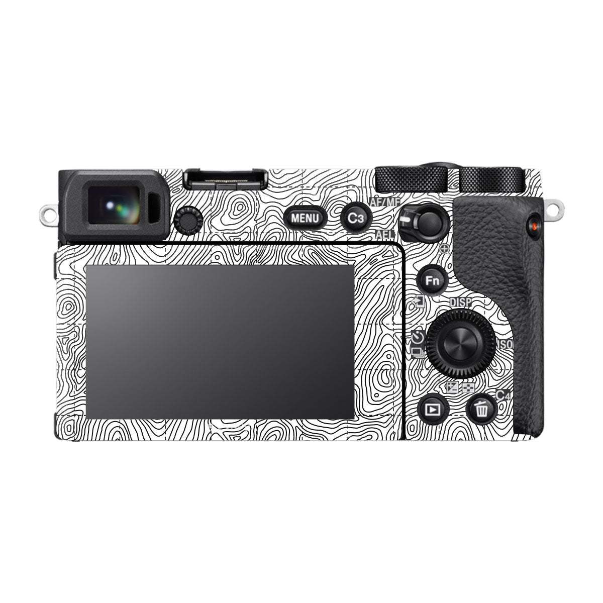 Textured Topo Flow Sony A6600 Camera Skins