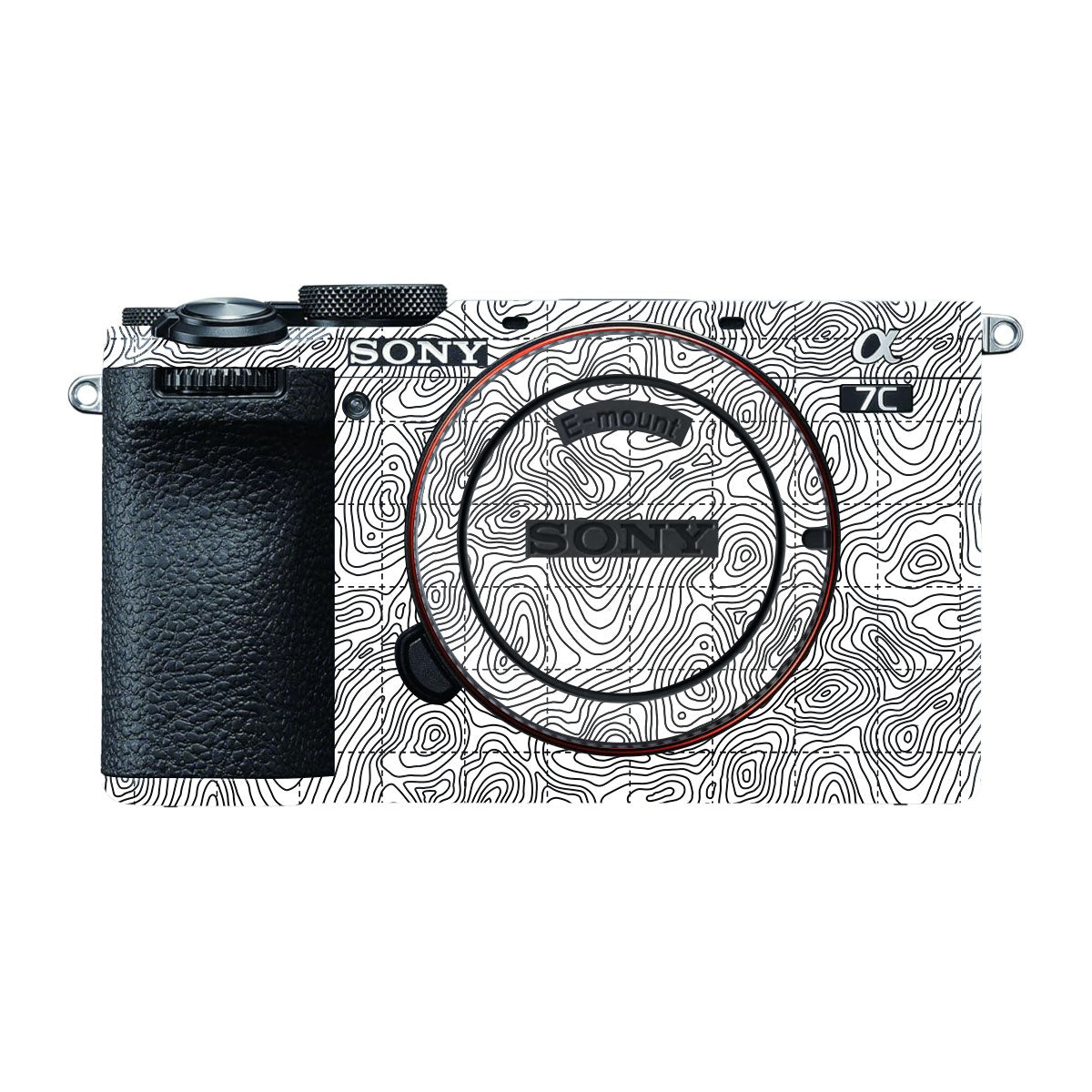 Textured Topo Flow Sony A7 CII Camera Skin