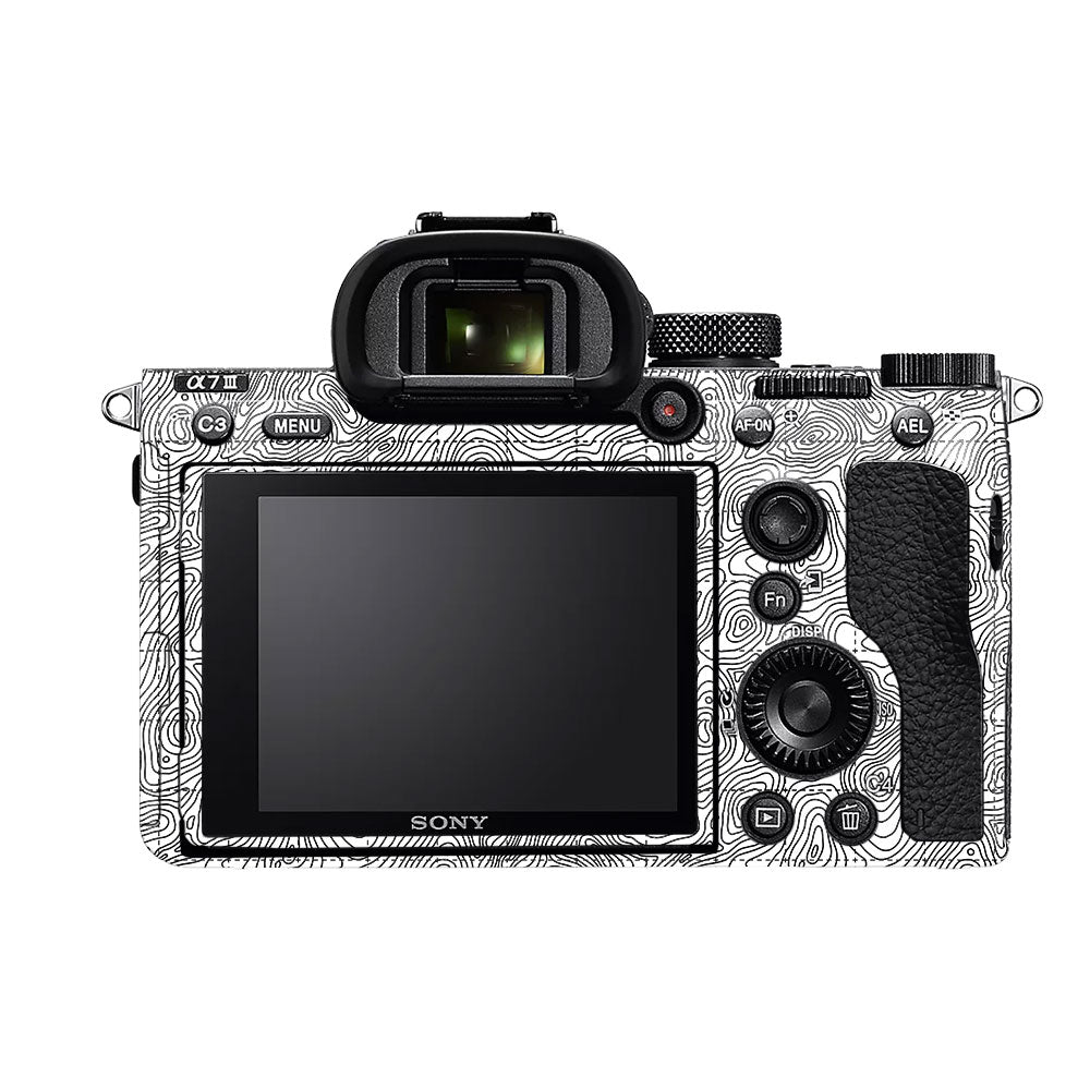 Textured Topo Flow Sony A7MIII Camera Skin