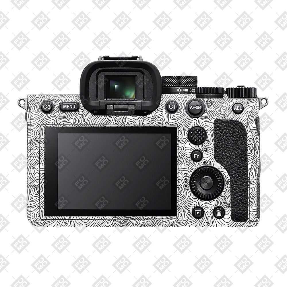 Textured Topo Flow Sony A7MIV Camera Skin