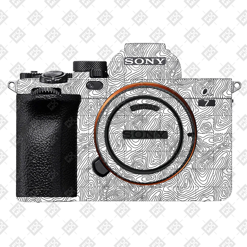 Textured Topo Flow Sony A7MIV Camera Skin