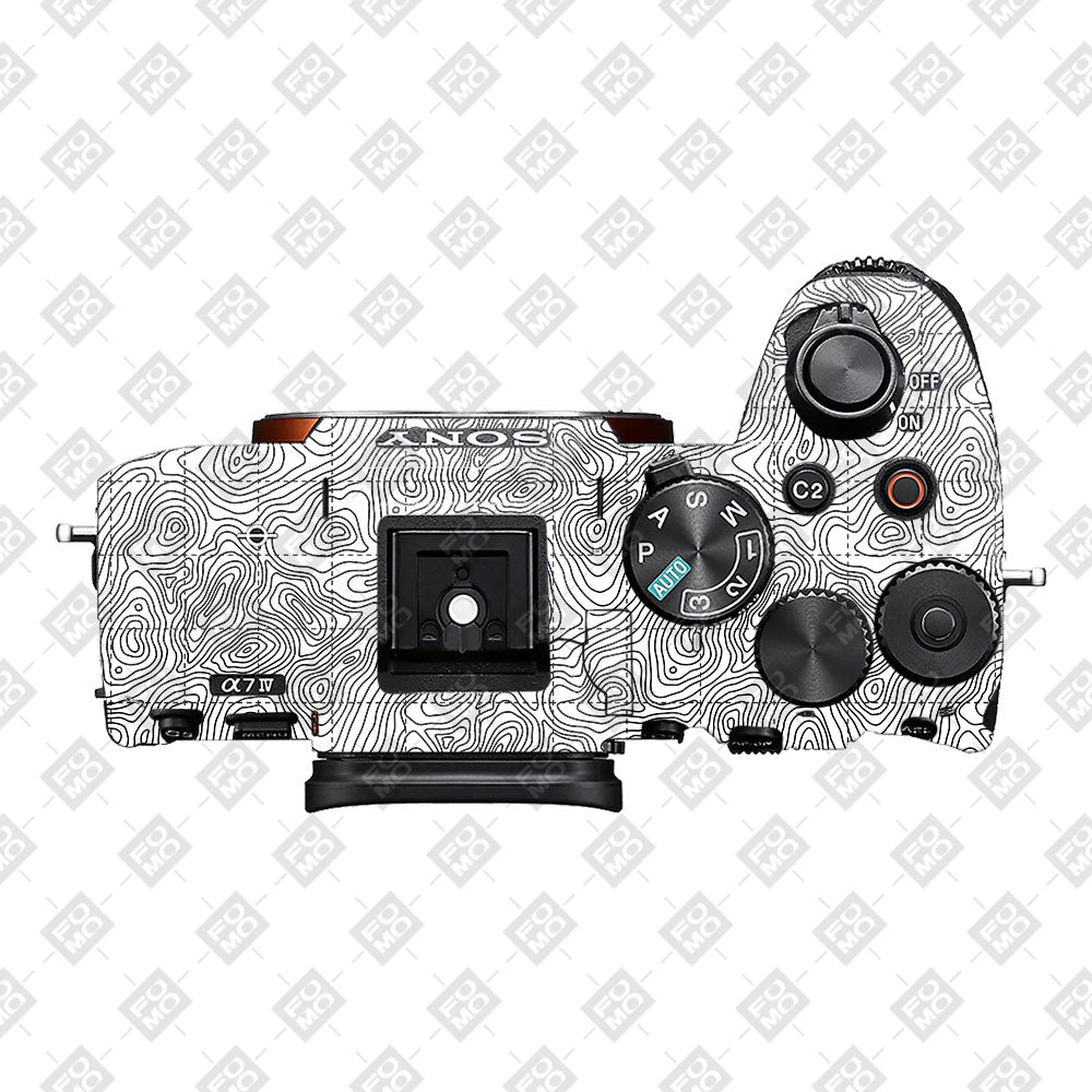 Textured Topo Flow Sony A7MIV Camera Skin