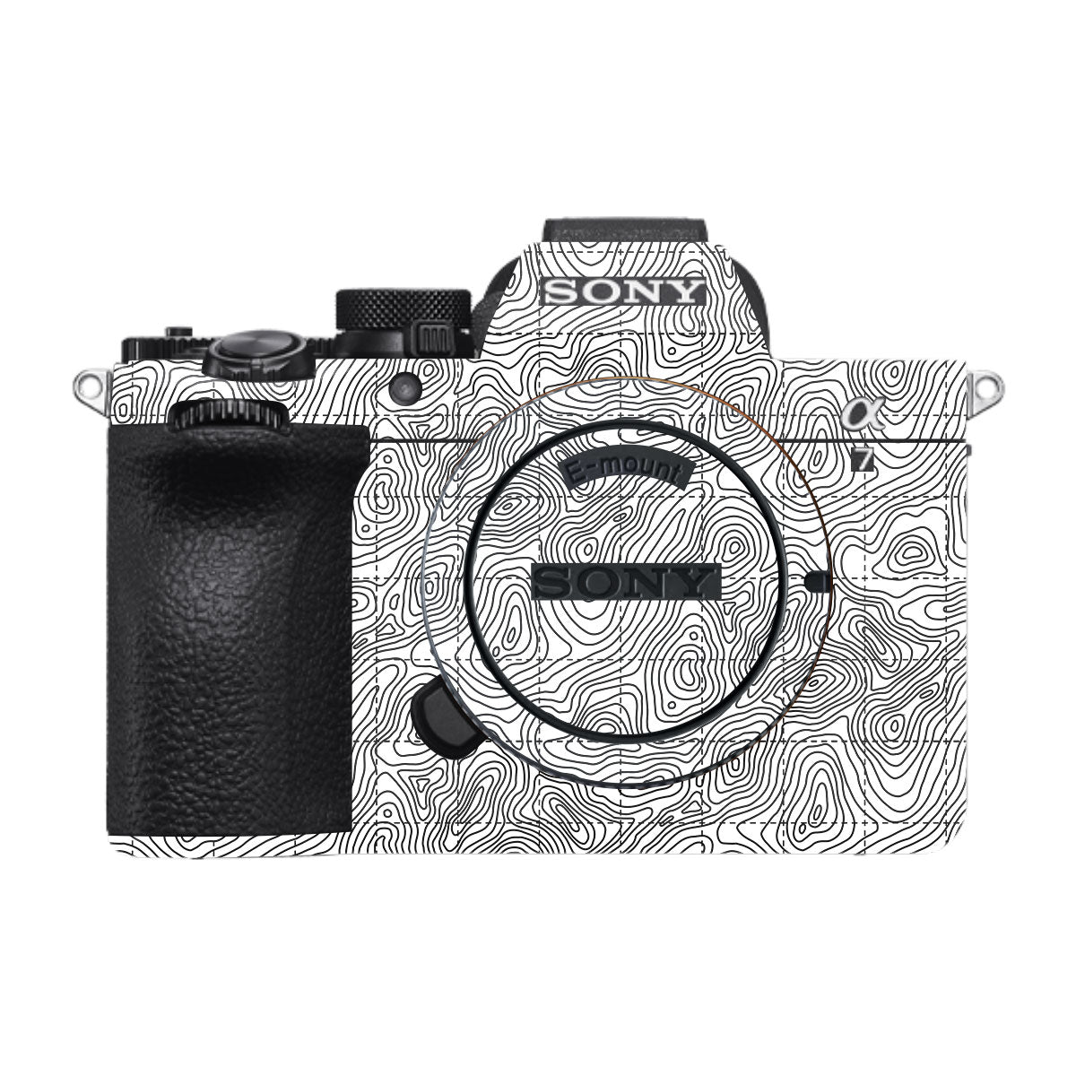 Textured Topo Flow Sony A7R II Camera Skin
