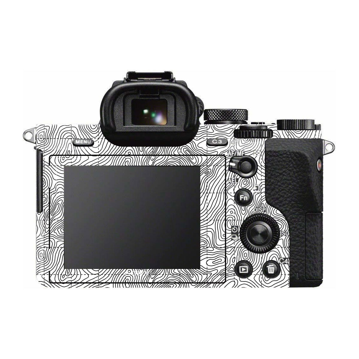 Textured Topo Flow Sony A7R III Camera Skin
