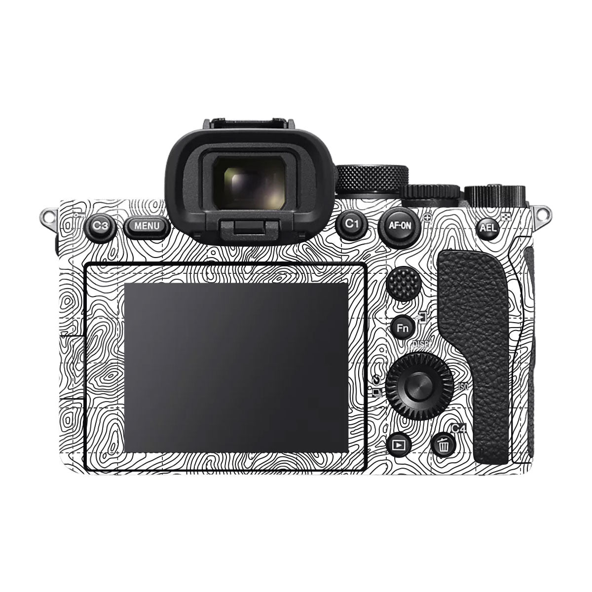 Textured Topo Flow Sony A7S II Camera Skins