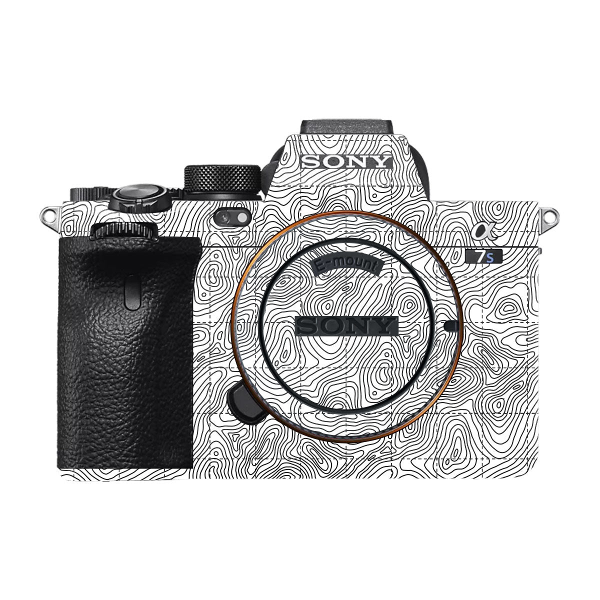 Textured Topo Flow Sony A7S II Camera Skins