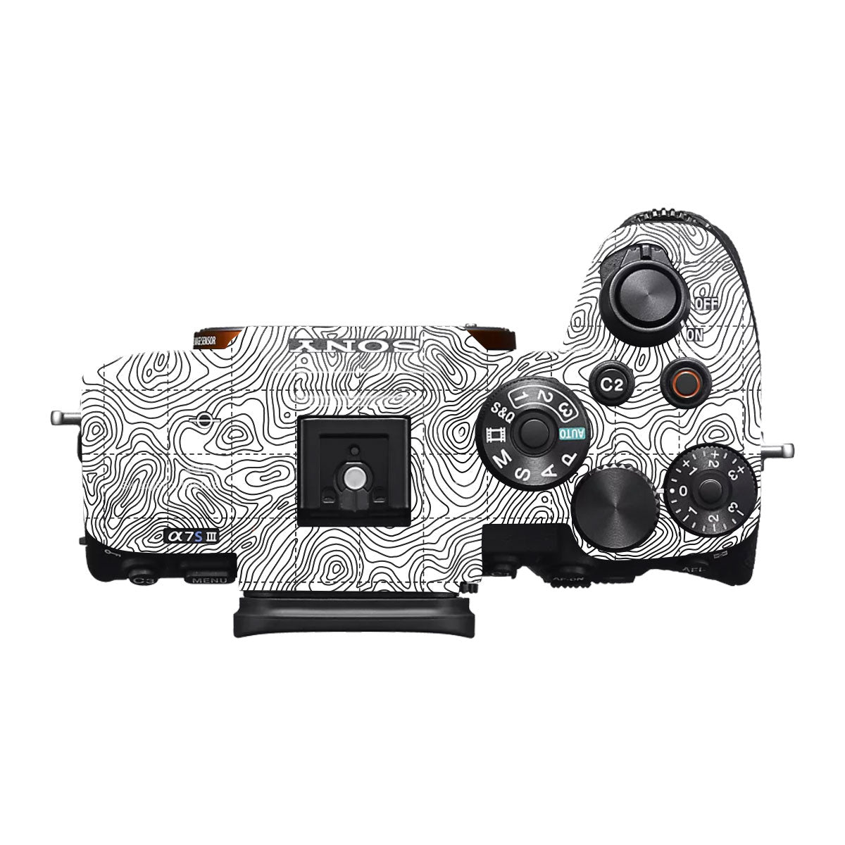 Textured Topo Flow Sony A7S II Camera Skins