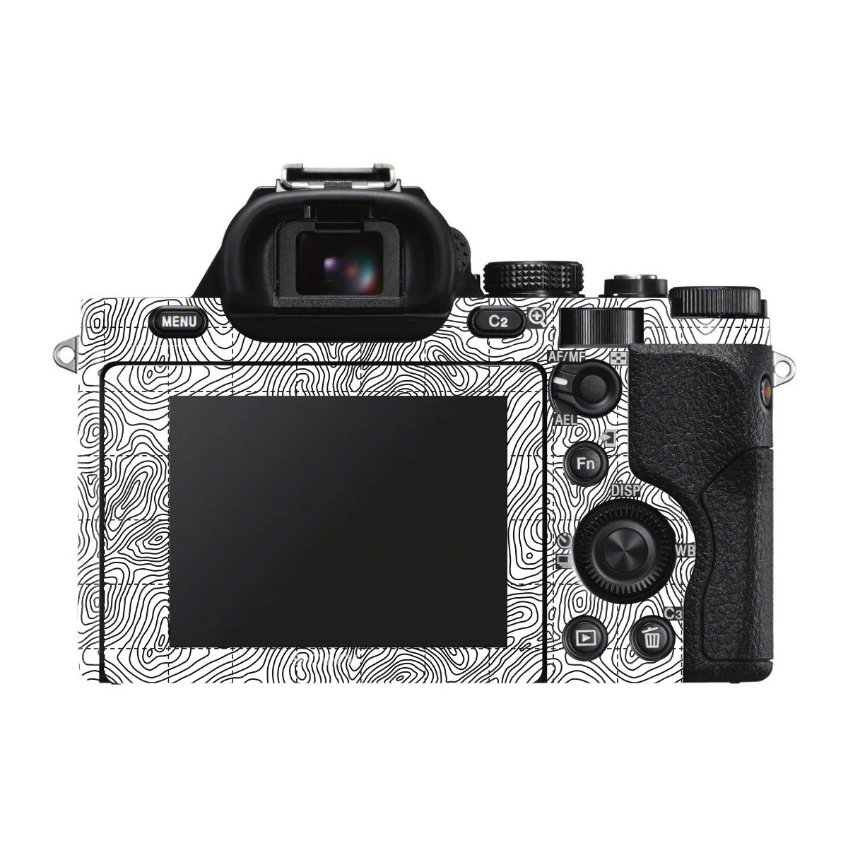Textured Topo Flow Sony A7 V Camera Skin