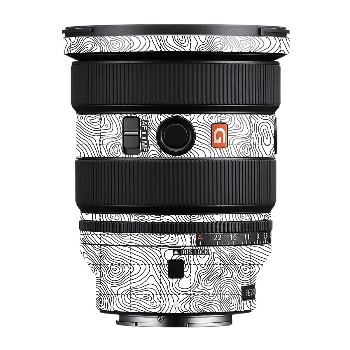 Textured Topo Flow Sony FE 16-35mm F/2.8 GM II Camera Lens Skin