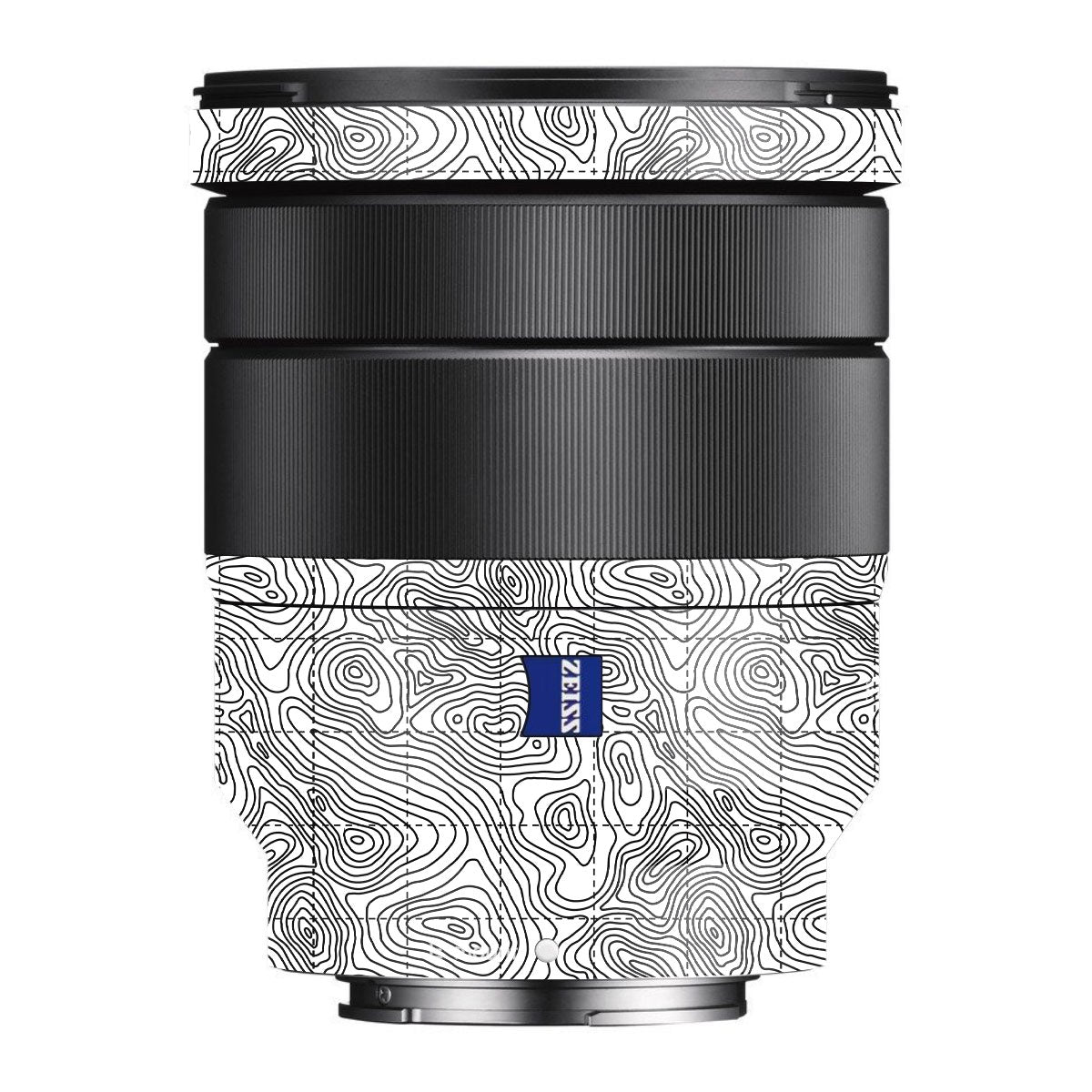 Textured Topo Flow Sony FE 16-35mm F/4 ZA OSS Camera Lens Skin