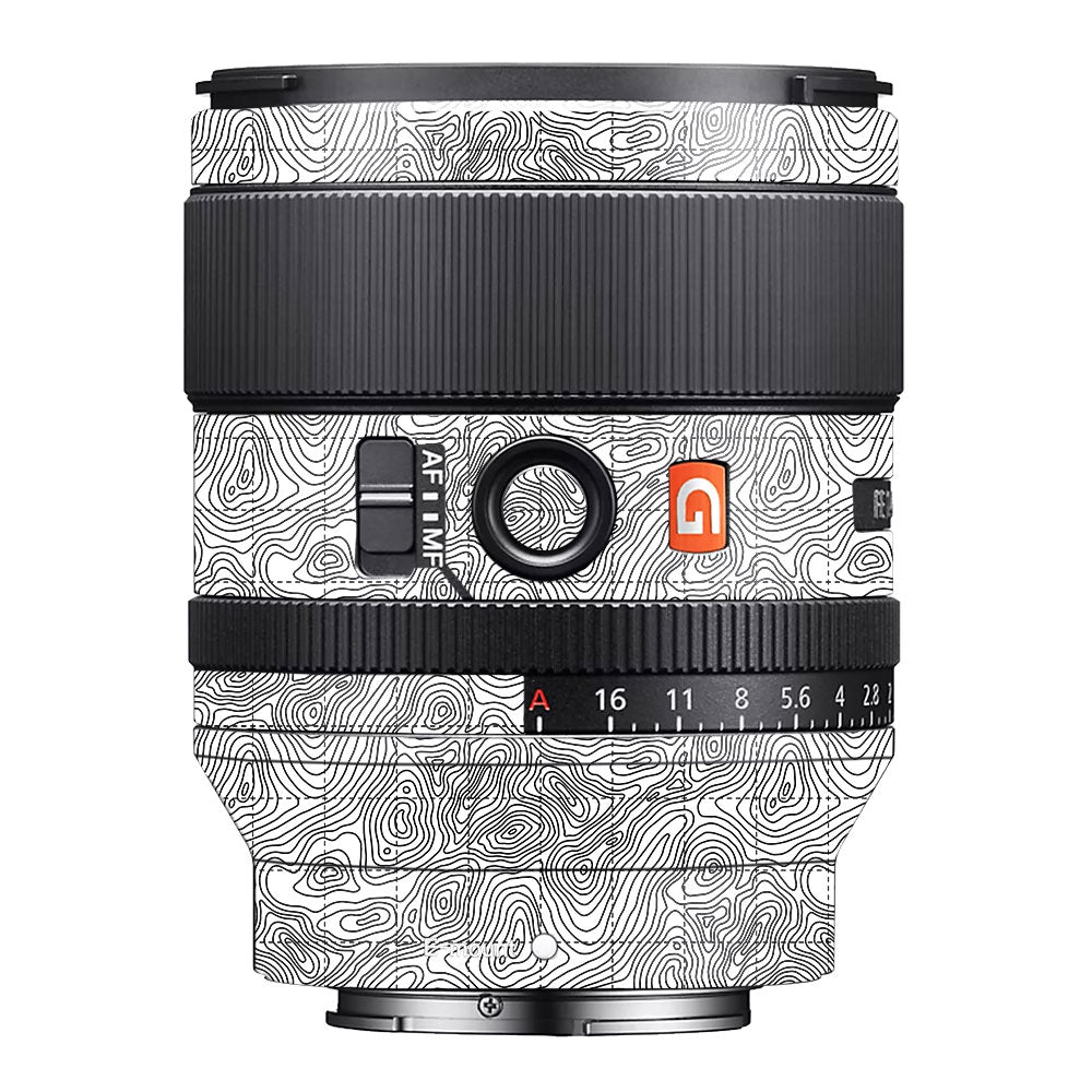 Textured Topo Flow Sony FE 35mm f/1.4 GM Camera Lens Skin