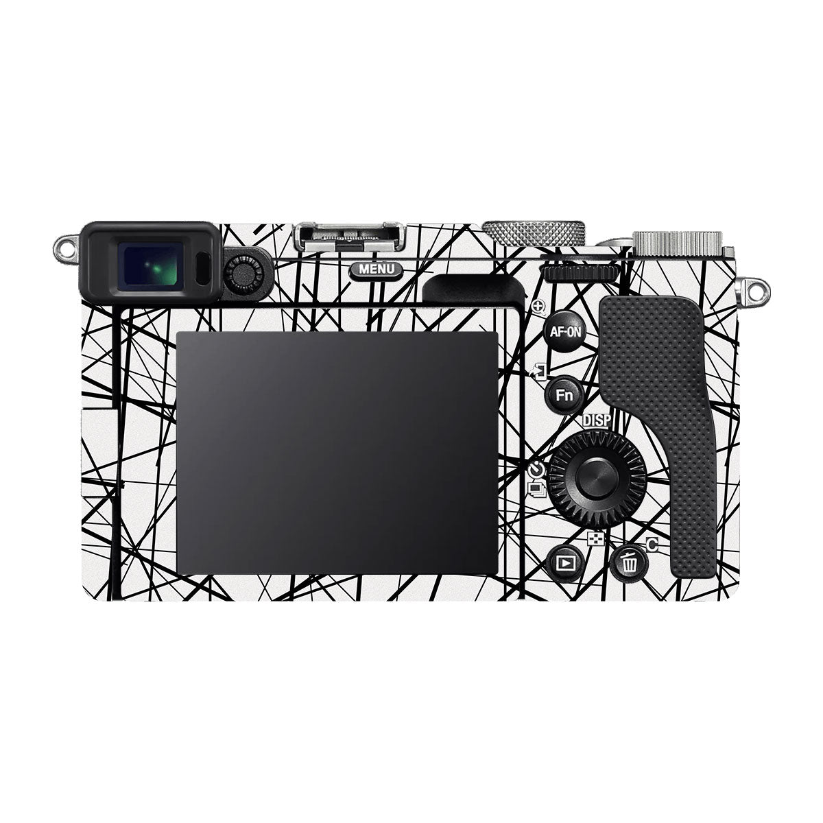 Textured White Chaos Line Sony A7 C Camera Skin