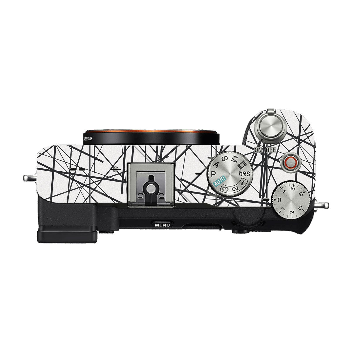 Textured White Chaos Line Sony A7 C Camera Skin