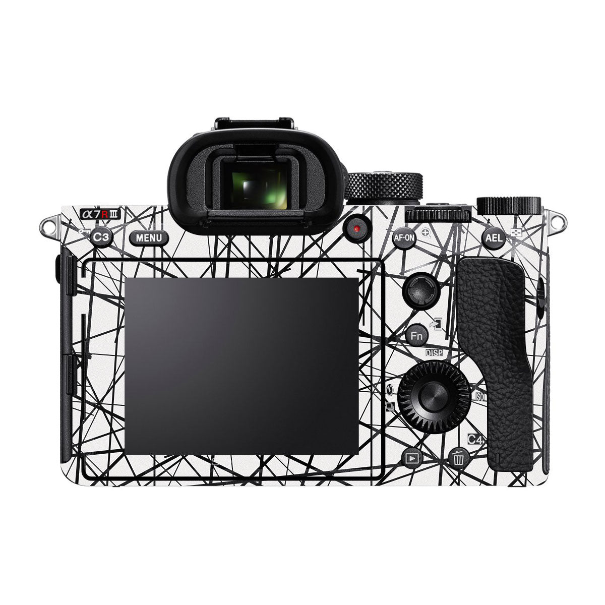 Textured White Chaos Line Sony A7R IV Camera Skin