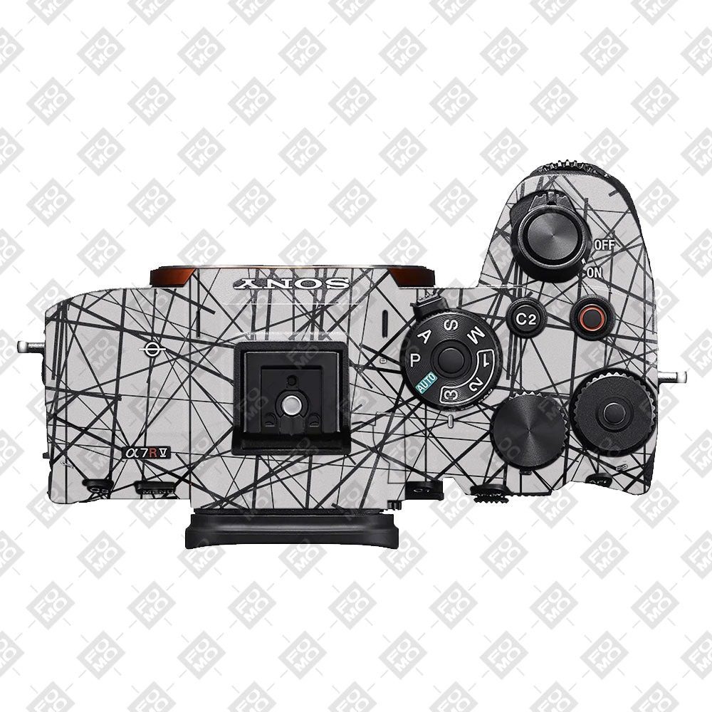 Textured White Chaos Line Sony A7 S Camera Skin