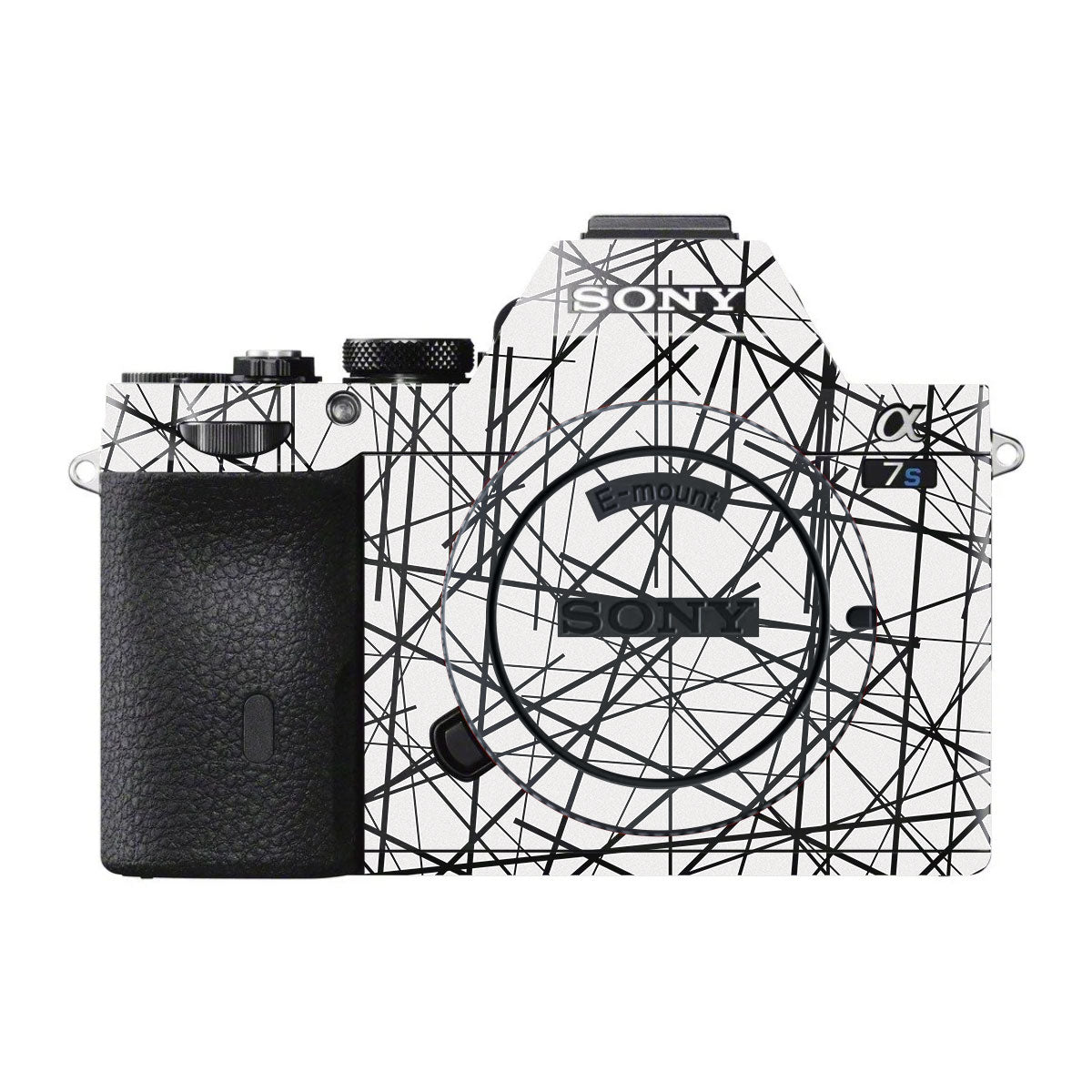 Textured White Chaos Line Sony A7 V Camera Skin