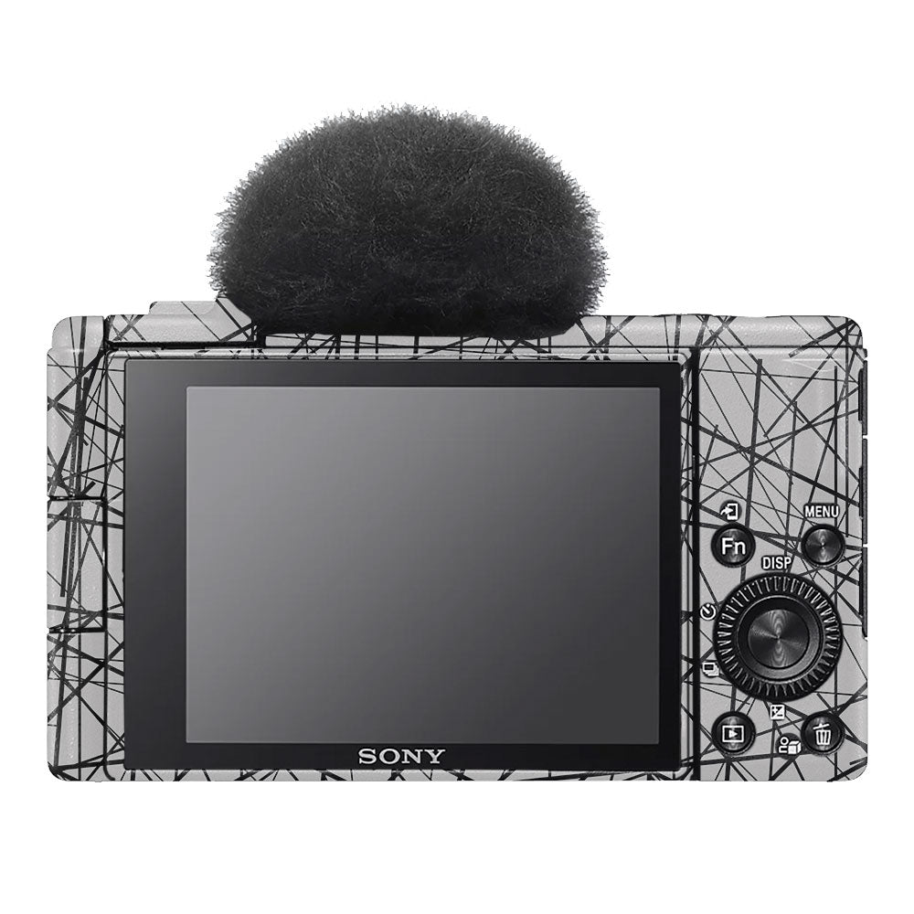 Textured White Chaos Line Sony ZV-1F Camera Skin
