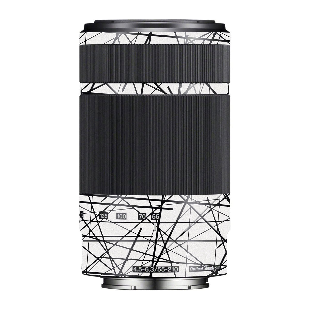 Textured White Chaos Line Sony E 55-210mm F/4.5-6.3 OSS Camera Lens Skin